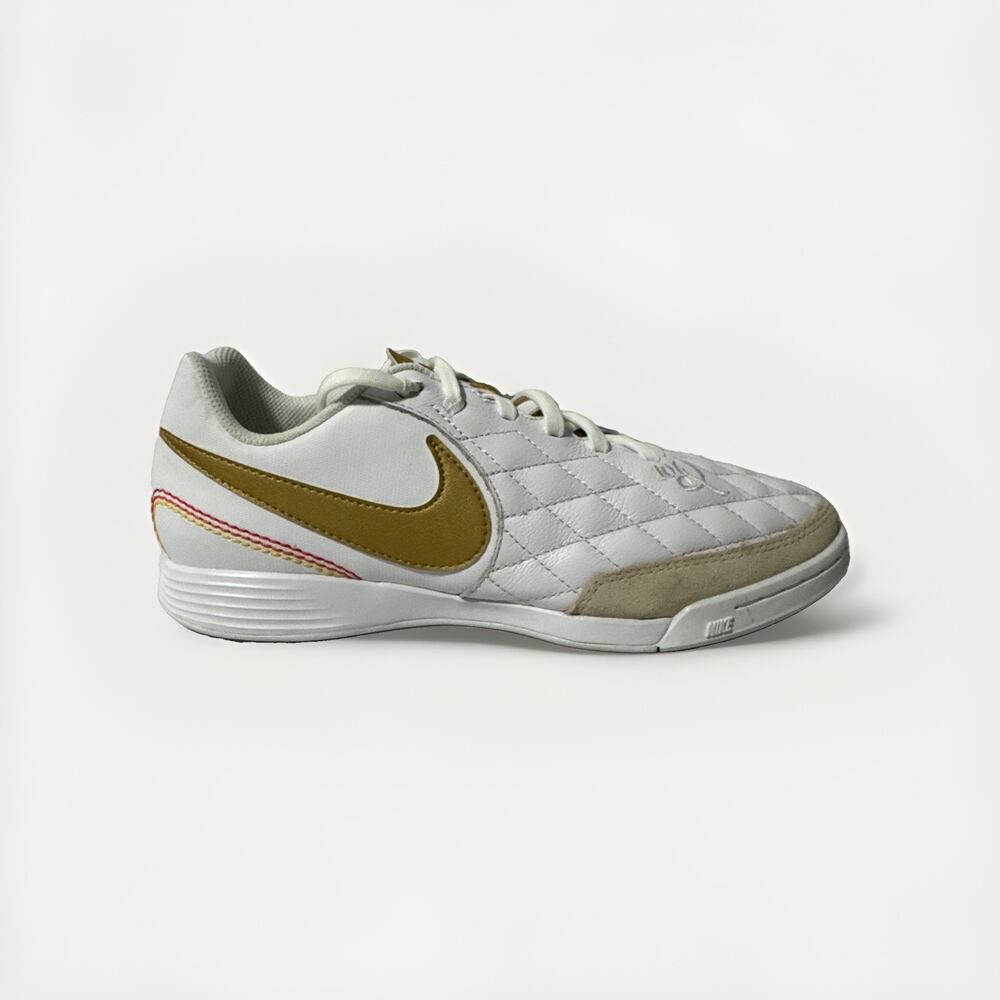 Nike Legend 7 Ronaldinho Indoor White Gold AQ2217-171 Mens 7.5 R10